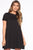 Comfy Comes First T Shirt  Dress - Black
