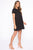 Comfy Comes First T Shirt  Dress - Black