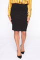 Rise And Shine Pencil Skirt - Black