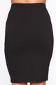 Rise And Shine Pencil Skirt - Black