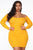 Will Always Love You Off Shoulder Mini Dress - Mustard