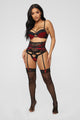 The Love You Give 3 Piece Set - Black/Red