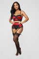 Good And Guilty Three Piece Set - Red/Black