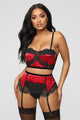 Good And Guilty Three Piece Set - Red/Black