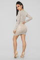 Shine Like The Night Sequin Dress - Nude