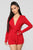 Let's Go Downtown Romper - Red