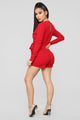Let's Go Downtown Romper - Red