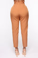 Just Us Two Trouser Pant - Camel