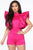 Please Keep Them Coming Romper - Fuchsia