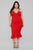 Playing The Game Midi Dress - Red