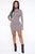 Count On Me Mini Dress - Grey