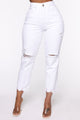 The Mixer Raw Hem Jeans - White