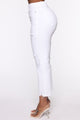 The Mixer Raw Hem Jeans - White