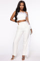 Not My Only One Pants - White