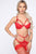 Love Like Yours Lace Strap 2 Piece Set - Red