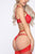 Love Like Yours Lace Strap 2 Piece Set - Red