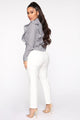 Just Enough Time Cropped Trouser - White
