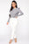 Just Enough Time Cropped Trouser - White