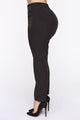 Just Enough Time Cropped Trouser - Black