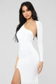 Feels Like Lust One Shoulder Dress - White