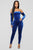 Soothe Velvet Jumpsuit - Royal Blue