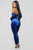 Soothe Velvet Jumpsuit - Royal Blue