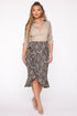 Leopard Babe Skirt - Black/combo