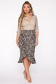 Leopard Babe Skirt - Black/combo