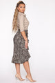 Leopard Babe Skirt - Black/combo