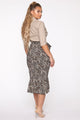 Leopard Babe Skirt - Black/combo