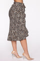 Leopard Babe Skirt - Black/combo