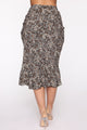 Leopard Babe Skirt - Black/combo