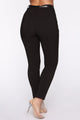 She's A Professional Belted Trouser Pant - Black