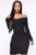 Simple Pleasures Ribbed Mini Dress - Black