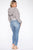 Justine Distressed Ankle Jeans - Light Blue Wash