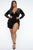 Sugar Coat Velvet Dress - Black