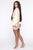 Stop To Stare Satin Mini Dress - Nude