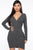 Yeah Whatever Mini Dress - Charcoal