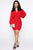 Set The Mood Mini Dress - Red