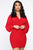 Set The Mood Mini Dress - Red