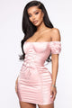 Couldn't Look Away Dress - Pink