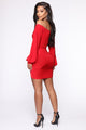 Fit Your Needs Mini Dress - Red