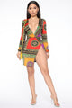 It's All On Fleek Mini Dress - Multi Color