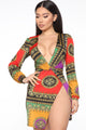 It's All On Fleek Mini Dress - Multi Color