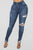 Stretch Me Out High Rise Ankle Jeans - Dark Denim