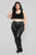 Liliana Faux Leather Leggings - Black