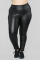 Liliana Faux Leather Leggings - Black