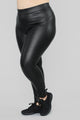 Liliana Faux Leather Leggings - Black