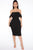 Bad For The Night Bandage Midi Dress - Black