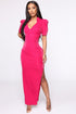 Light Up The Evening Maxi Dress - Fuchsia